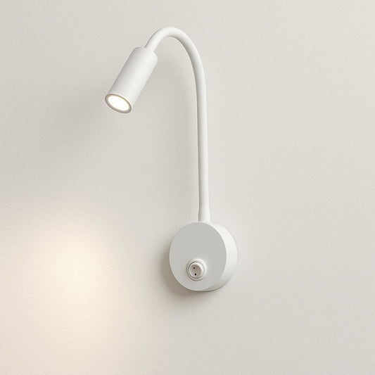 Applique murale LED orientable pour tête de lit, chambre, bureau | Liseuse col de cygne interrupteur intégré