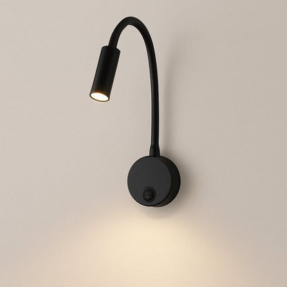 Applique murale LED orientable pour tête de lit, chambre, bureau | Liseuse col de cygne interrupteur intégré