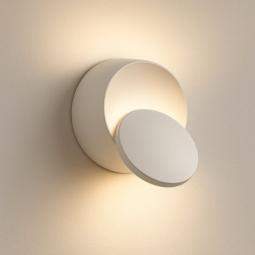 Applique murale ronde métal, LED orientable 350° | Liseuse chambre couloir, Design moderne intérieur