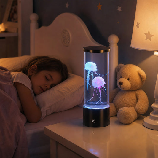 Lampe méduse, Veilleuse LED | Chambre Enfant avec Télécommande USB