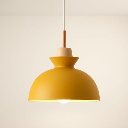 Suspension bois métal, Abat-jour conique scandinave | Salon chambre salle à manger Intérieur