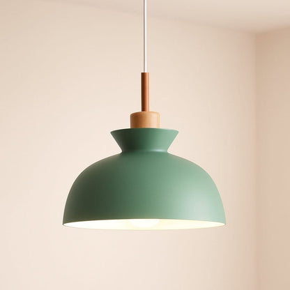 Suspension bois métal, Abat-jour conique scandinave | Salon chambre salle à manger Intérieur