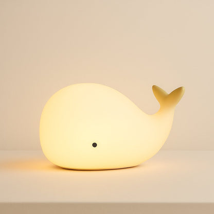 Veilleuse Baleine Silicone pour Bébé, Rechargeable